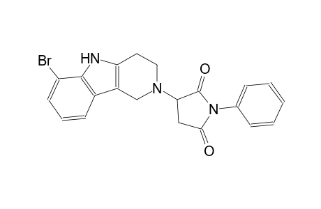 2,5-pyrrolidinedione, 3-(6-bromo-1,3,4,5-tetrahydro-2H-pyrido[4,3-b]indol-2-yl)-1-phenyl-