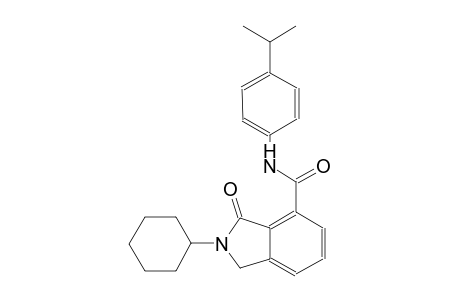 2-cyclohexyl-N-(4-isopropylphenyl)-3-oxo-4-isoindolinecarboxamide