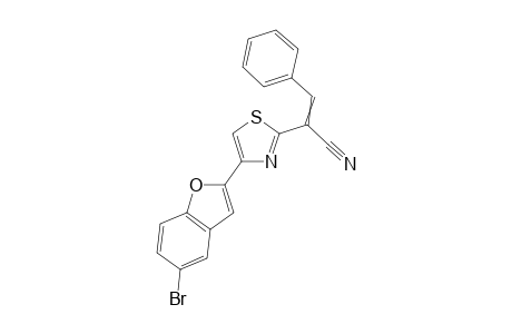 2-(4-(5-Bromobenzofuran-2-yl)thiazol-2-yl)-3-phenylacrylonitrile