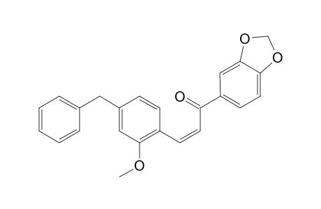 5-[3-(4-Benzyl-2-methoxyphenyl)-1-oxoprop-2-en-1-yl]-2H-[1,3]benzo[b]dioxole