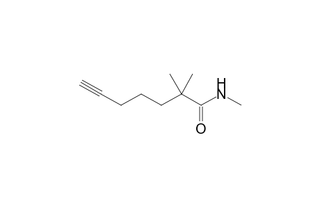 N,2,2-trimethyl-6-heptynoic acid, amide