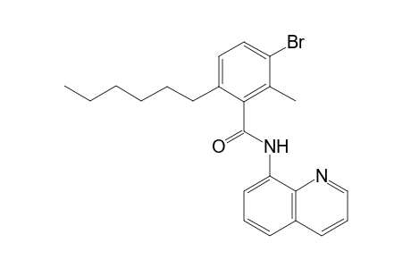 3-bromo-6-hexyl-2-methyl-N-(quinolin-8-yl)benzamide