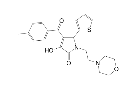 3-hydroxy-4-(4-methylbenzoyl)-1-[2-(4-morpholinyl)ethyl]-5-(2-thienyl)-1,5-dihydro-2H-pyrrol-2-one