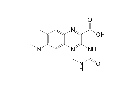 2-Quinoxalinecarboxylic acid, 6-(dimethylamino)-7-methyl-3-[[(methylamino)carbonyl]amino]-