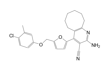 2-amino-4-{5-[(4-chloro-3-methylphenoxy)methyl]-2-furyl}-5,6,7,8,9,10-hexahydrocycloocta[b]pyridine-3-carbonitrile