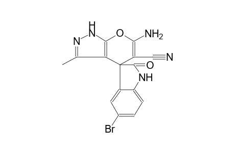 6'-amino-5-bromo-3'-methyl-2-oxo-1'H-spiro[indoline-3,4'-pyrano[2,3-c]pyrazole]-5'-carbonitrile