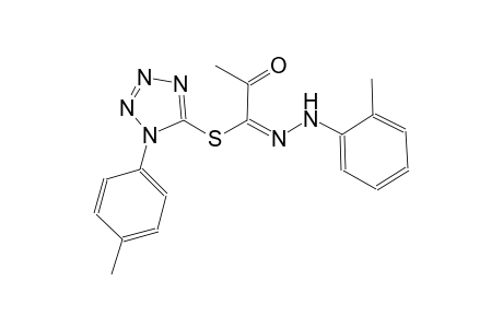 1-(4-methylphenyl)-1H-tetraazol-5-yl (1E)-N-(2-methylphenyl)-2-oxopropanehydrazonothioate