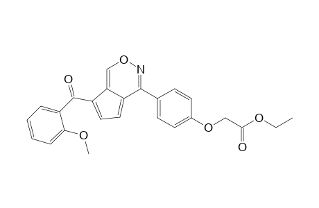 {4-[7-(2-Methoxybenzoyl)cyclopenta[d][1,2]oxazin-4-yl]phenoxy}acetic acid ethyl ester