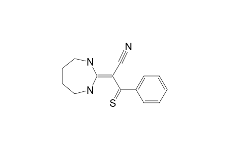 2-(1,3-diazepan-2-ylidene)-3-phenyl-3-thioxo-propionitrile