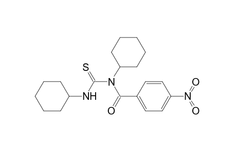 Benzamide, N-cyclohexyl-N-[(cyclohexylamino)thioxomethyl]-4-nitro-
