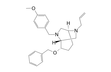 (-)-(1R,2S,5S)-6-Allyl-2-benzyloxy-8-(4-methoxybenzyl)-6,8-diazabicyclo[3.2.2]nonane