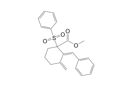 (E)-1-Phenylsulfonyl-2-benzylidene-3-methylenecyclohexanecarboxylic acid methyl ester