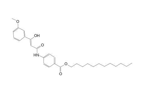 benzoic acid, 4-[[(2Z)-3-hydroxy-3-(3-methoxyphenyl)-1-oxo-2-propenyl]amino]-, dodecyl ester