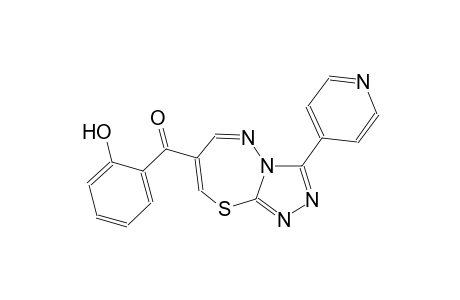 (2-hydroxyphenyl)[3-(4-pyridinyl)[1,2,4]triazolo[3,4-b][1,3,4]thiadiazepin-7-yl]methanone