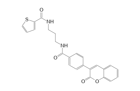 2-thiophenecarboxamide, N-[3-[[4-(2-oxo-2H-1-benzopyran-3-yl)benzoyl]amino]propyl]-
