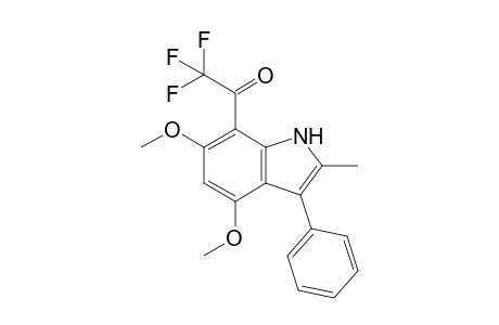 4,6-Dimethoxy-2-methyl-3-phenyl-7-trifluoroacetylindole