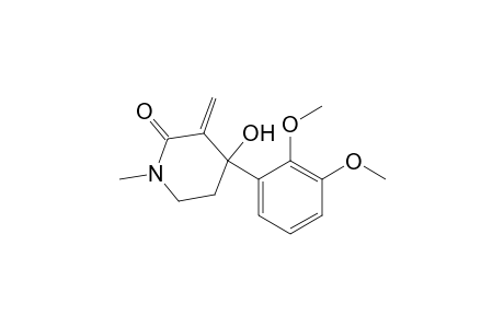 4-Hydroxy-4-(2,3-dimethoxyphenyl)-1-methyl-3-methylene-2-piperidinone