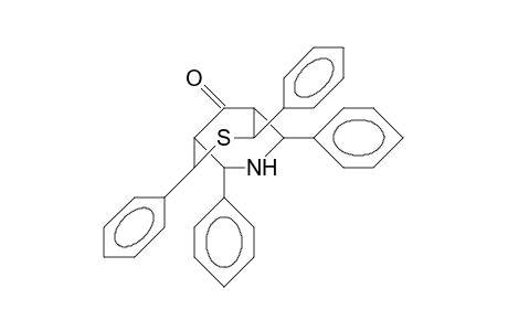 cis-2,4,6,8-Tetraphenyl-3-aza-7-thiabicyclo-[3.3.1]-nonan-9-on