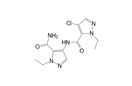 4-{[(4-chloro-1-ethyl-1H-pyrazol-5-yl)carbonyl]amino}-1-ethyl-1H-pyrazole-5-carboxamide
