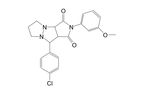 9-(4-chlorophenyl)-2-(3-methoxyphenyl)tetrahydro-5H-pyrazolo[1,2-a]pyrrolo[3,4-c]pyrazole-1,3(2H,3aH)-dione
