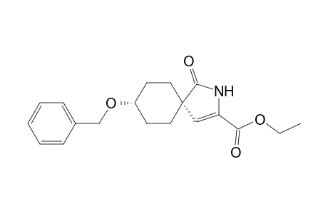 2-Azaspiro[4.5]dec-3-ene-3-carboxylic acid, 1-oxo-8-(phenylmethoxy)-, ethyl ester, cis-