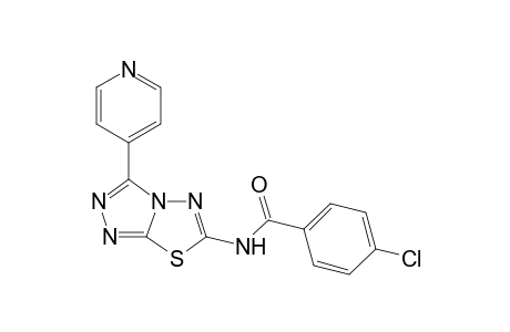 4-Chloro-N-(3-(pyridin-4-yl)-[1,2,4]triazolo[3,4-b][1,3,4]thiadiazol-6-yl)benzamide