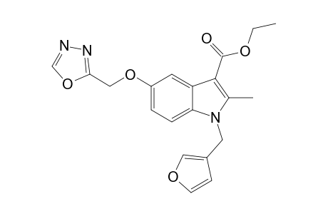 1-Furfuryl-3-carbethoxy-5-(1, 3, 4-oxadiazol-2-yl)methoxy-2-methylindole