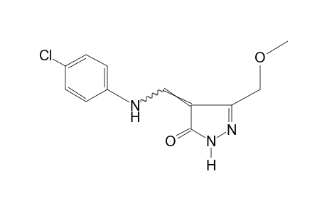4-[(p-CHLOROANILINO)METHYLENE]-3-(METHOXYMETHYL)-2-PYRAZOLIN-5-ONE