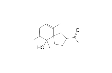 1-(10-Hydroxy-6,9,10-trimethylspiro[4.5]dec-6-en-2-yl)ethanone