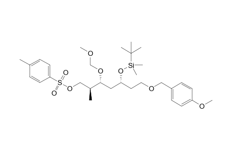 (2S,3R,5R)-5-{[tert-Butyl(dimethyl)silyl]oxy}-7-[(4-methoxybenzyl)oxy]-3-methoxymethoxy-2-methylheptyl 4-methylbenzenesulfonate