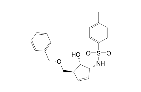 5(S)-(Benzyloxy)methyl-4(S)-hydroxy-3(R)-p-toluenesulfonamidocyclopent-1-ene