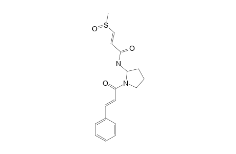 AGLAMIDE_B;(E,E)-N-CINNAMOYL-2-[3-(METHYLSULFOXIDE)-PROPENOYLAMINO]-PYRROLIDINE