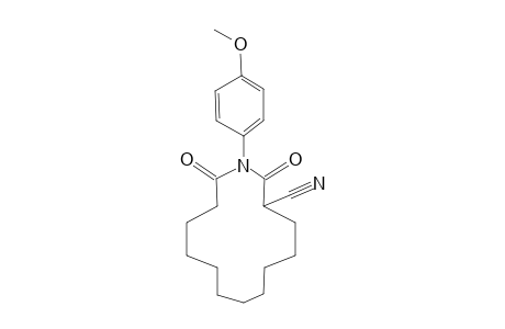 1-(4-METHOXYPHENYL)-2,14-DIOXO-1-AZACYCLOTETRADECANE-3-CARBONITRILE