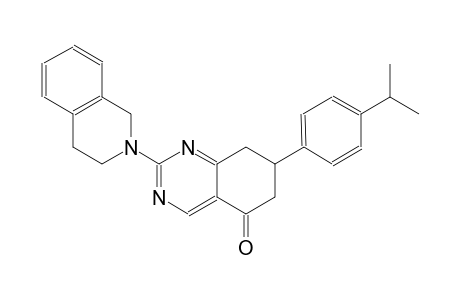 2-(3,4-dihydro-2(1H)-isoquinolinyl)-7-(4-isopropylphenyl)-7,8-dihydro-5(6H)-quinazolinone