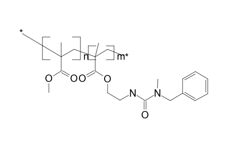 Poly[methyl methacrylate-co-1-methyl-1-(methylbenzylureyleneethyleneoxycarbonyl)ethylene], 6:4