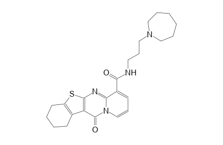 N-[3-(1-azepanyl)propyl]-12-oxo-1,2,3,4-tetrahydro-12H-[1]benzothieno[2,3-d]pyrido[1,2-a]pyrimidine-7-carboxamide