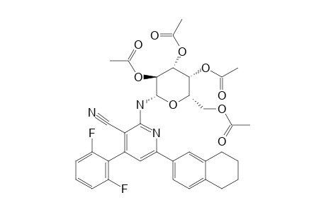 4-(2,6-DIFLUOROPHENYL)-6-(1,2,3,4-TETRAHYDRONAPHTHALEN-6-YL)-2-(2',3',4',6'-TETRA-O-ACETYL-BETA-D-GALACTOPYRANOSYL-IMINO)-PYRIDINE-3-CARBONITRILE