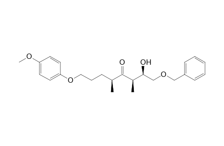 (2R,3R,5S)-1-benzoxy-2-hydroxy-8-(4-methoxyphenoxy)-3,5-dimethyl-octan-4-one