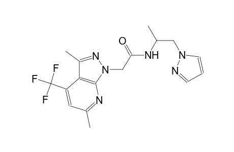1H-pyrazolo[3,4-b]pyridine-1-acetamide, 3,6-dimethyl-N-[1-methyl-2-(1H-pyrazol-1-yl)ethyl]-4-(trifluoromethyl)-