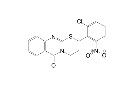 4(3H)-quinazolinone, 2-[[(2-chloro-6-nitrophenyl)methyl]thio]-3-ethyl-