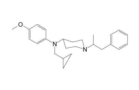 N-Cyclopropylmethyl-N-4-methoxyphenyl-1-(1-phenylpropan-2-yl)piperidin-4-amine