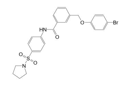 3-[(4-bromophenoxy)methyl]-N-[4-(1-pyrrolidinylsulfonyl)phenyl]benzamide