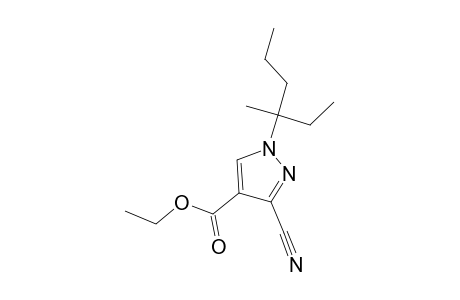 3-cyano-1-(1-ethyl-1-methyl-butyl)pyrazole-4-carboxylic acid ethyl ester