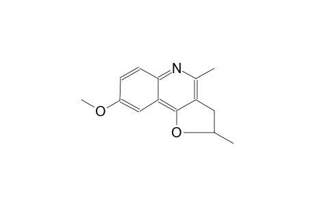 furo[3,2-c]quinoline, 2,3-dihydro-8-methoxy-2,4-dimethyl-