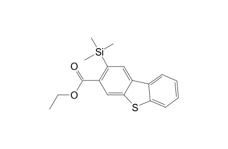 3-Dibenzothiophenecarboxylic acid, 2-(trimethylsilyl)-, ethyl ester