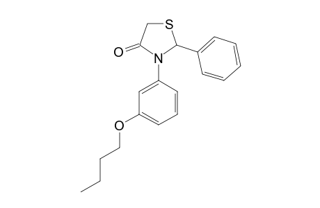 2-PHENYL-3-(4-BUTOXYPHENYL)-THIAZOLIDIN-4-ONE