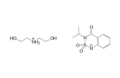 1H-2,1,3-Benzothiadiazin-4(3H)-one, 3-(1-methylethyl)-, 2,2-dioxide, compound with 2,2'-iminobis[ethanol] (1:1)