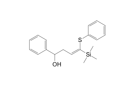 (Z)-1-phenyl-4-(phenylthio)-4-trimethylsilyl-3-buten-1-ol
