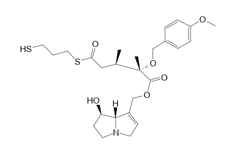 2,3-Dimethyl-4-[(3-mercaptopropyl)sulfanyl]carbonyl]-2-[(4-methoxybenzyl)oxy]butanoic acid retronecine ester