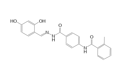 benzoic acid, 4-[(2-methylbenzoyl)amino]-, 2-[(E)-(2,4-dihydroxyphenyl)methylidene]hydrazide